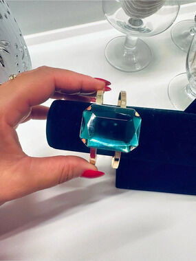 Blue Statement Gemstone Bracelet